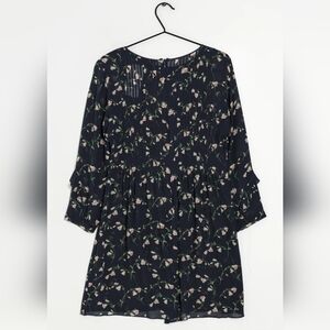 Floral Black Dress